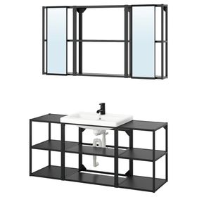 ENHET Ванная - антрацит 140x43x65 см