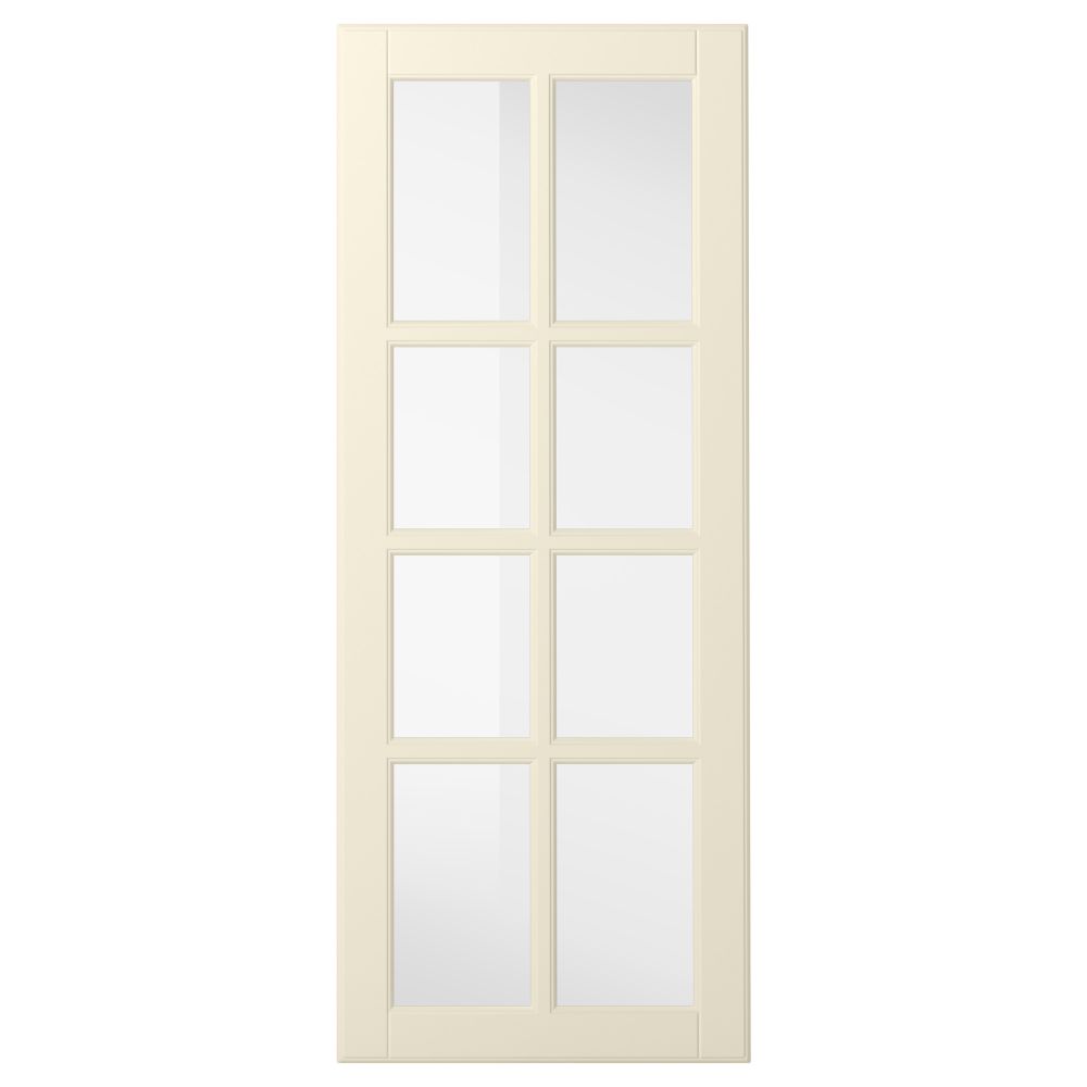 Стеклянная дверь БУДБИН, белый с оттенком - фото 1