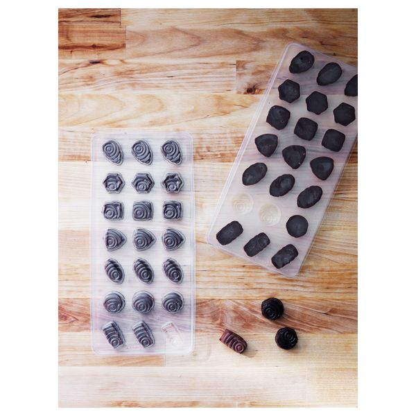 Форма для шоколада, 4 предмета ВИНТЕР 2016 - схема-чертеж с размерами