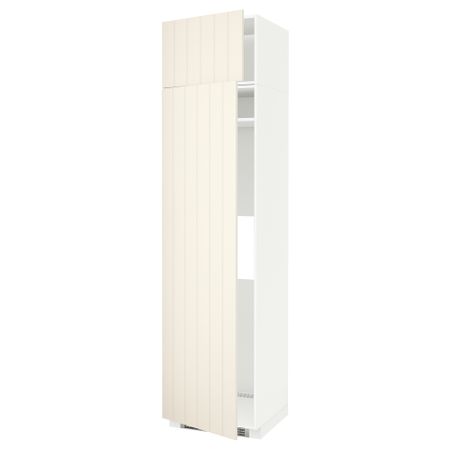 Высокий шкаф для холодильника или морозильник МЕТОД, белый, Хитарп белый с оттенком