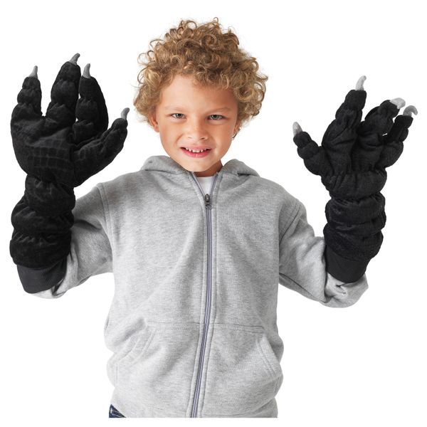 Перчатки-лапы, 1 пара ЛАТТО, черный - схема-чертеж с размерами