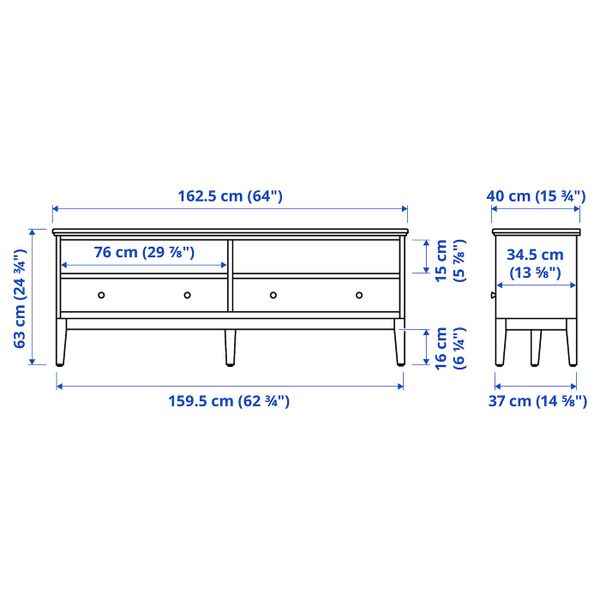 IKEA, дополнительный ракурс - схема-чертеж с размерами