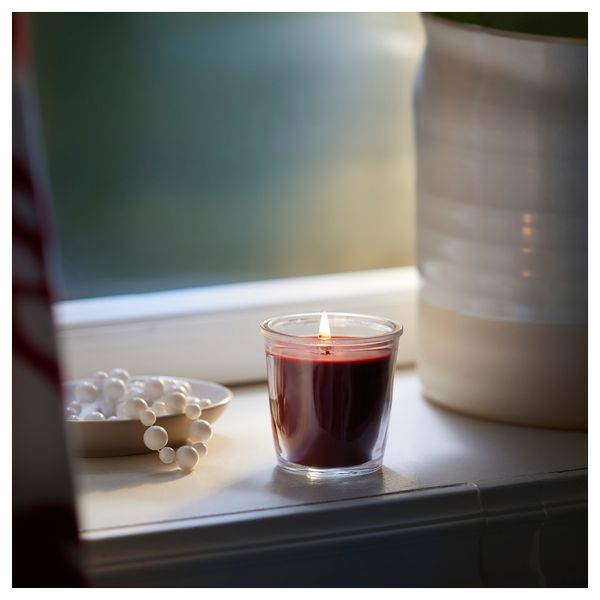 Ароматическая свеча в стакане IKEA VINTERFINT 505.257.36 - схема-чертеж с размерами