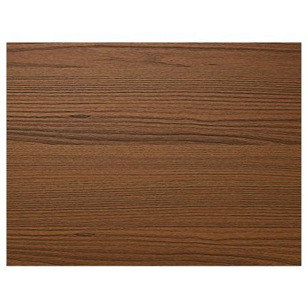 4 панели для рамы раздвижной дверцы ИЛЬСЕНГ, коричневая морилка ясеневый шпон (75x236 см)