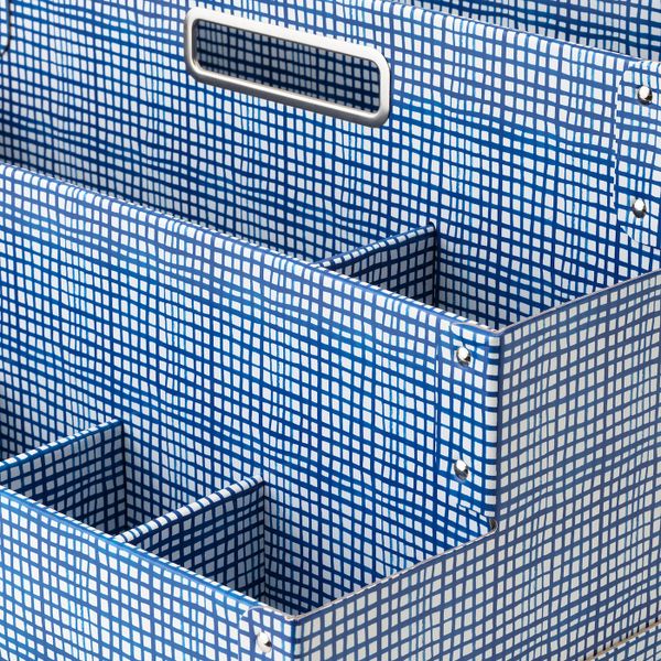 Подставка для канцелярских принадлежн, белый, синий, 35x21 см IKEA ФЬЕЛЛА 804.323.40 - фото 3