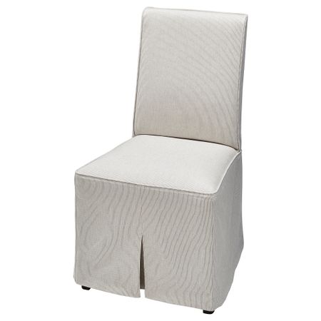 Стул с длинным чехлом, черный, Kolboda бежевый, темно-серый IKEA BERGMUND БЕРГМУНД 693.842.51