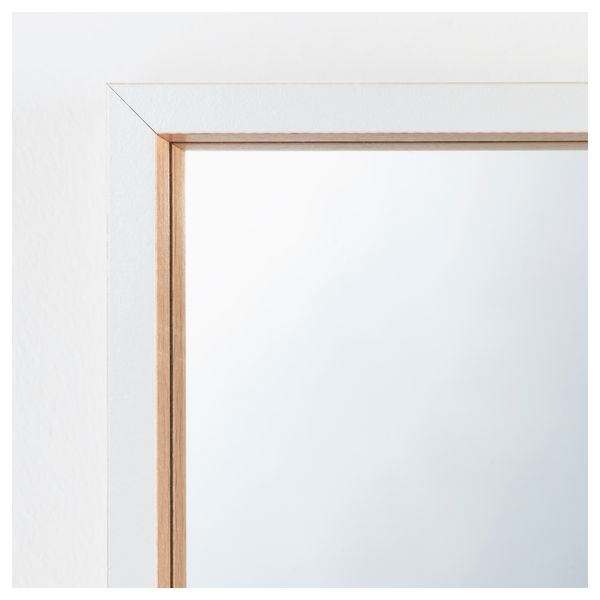 Зеркало СКОГСВОГ, белый, буковый шпон (40x40 см) - схема-чертеж с размерами