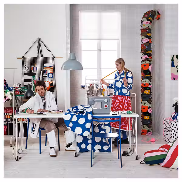 RAKLOSTA РАКЛОСТА Отрез ткани - синий/белый 150x300 см - фото 7