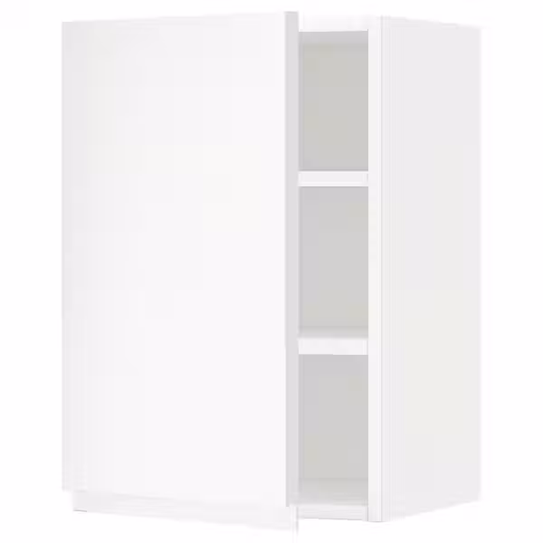 METOD Навесной шкаф с полками - белый/Voxtorp матовый белый 40x60 см - фото 1