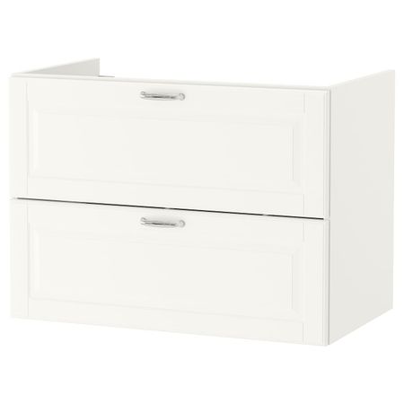Шкаф для раковины с 2 ящ, Кашён белый 80x47x58 см IKEA GODMORGON ГОДМОРГОН 204.859.06