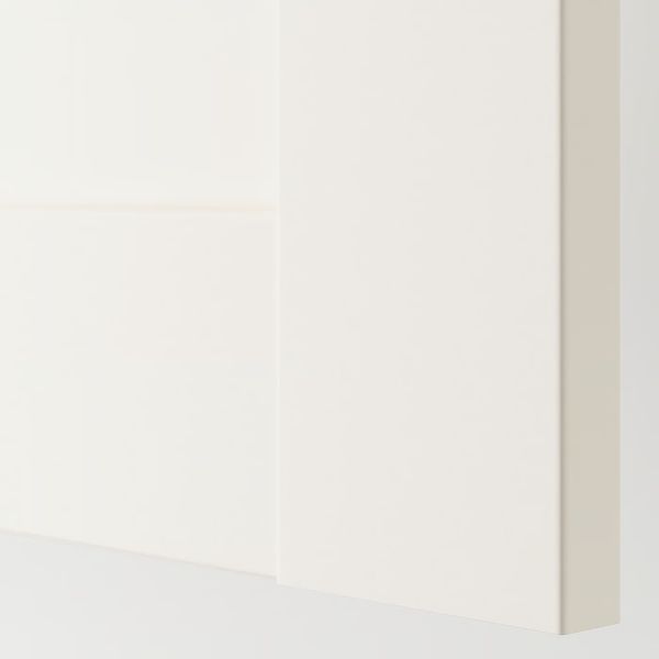 BERGSBO Дверь - белый 50x195 см - схема-чертеж с размерами