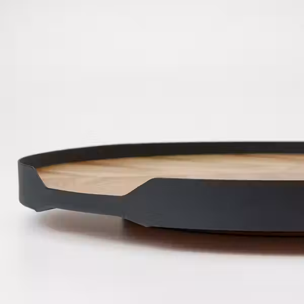 SMÅÄTA Поднос вращающийся - шпон акации 42 см - фото 2