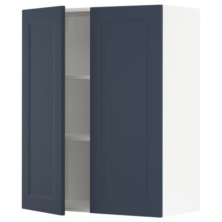 Навесной шкаф с полками, 2 дверцы IKEA METOD МЕТОД 894.543.37