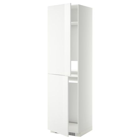 Высокий шкаф для холодильник/мороз, белый/Рингульт белый 60x60x220 см IKEA METOD МЕТОД 492.330.36