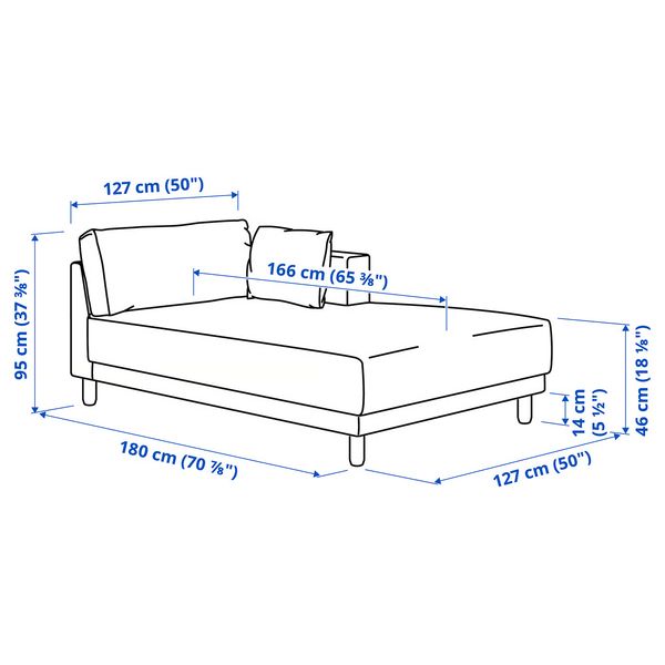 IKEA, дополнительный ракурс - схема-чертеж с размерами