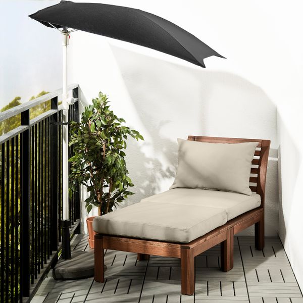 Кресло и табурет для/ног,д/сада, коричневая морилка/Холло бежевый IKEA ЭПЛАРО 392.288.51 - фото 3