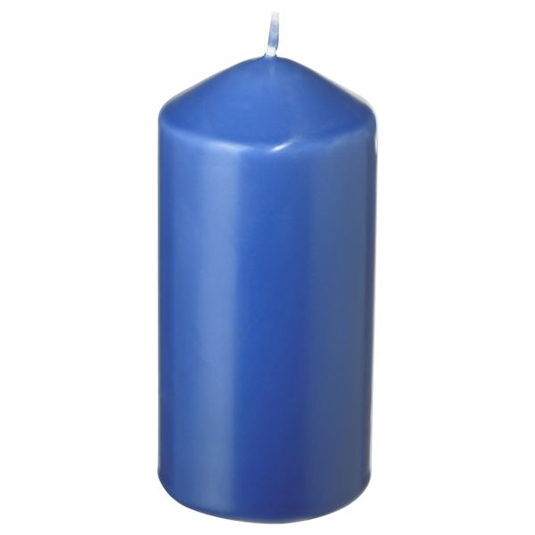 Неароматическая свеча формовая ДАГЛИГЕН, темно-синий (14 см) - схема-чертеж с размерами