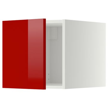 Верхний шкаф МЕТОД, белый, Рингульт красный (40x40 см)