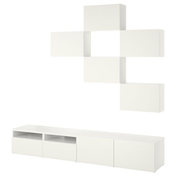 Шкаф для ТВ, комбинация, 240x42x230 cm IKEA BESTÅ БЕСТО 794.768.20 - фото 2
