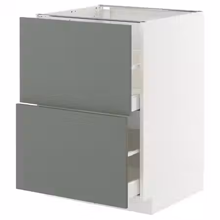METOD / MAXIMERA Напольный шкаф 2фасада/2выс ящика