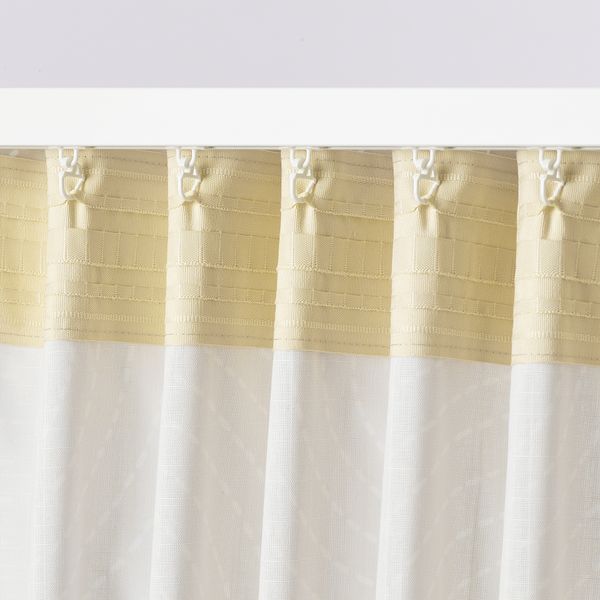 Гардины, 2 шт., 145x300 см, бежевый IKEA ÅKERMOLKE 005.665.69 - фото 5