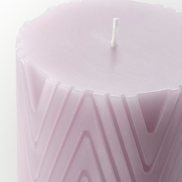 Неароматическая свеча формовая, светло-сиреневый 14 см IKEA VENTILERA ВЕНТИЛЕРА 904.881.81 - схема-чертеж с размерами