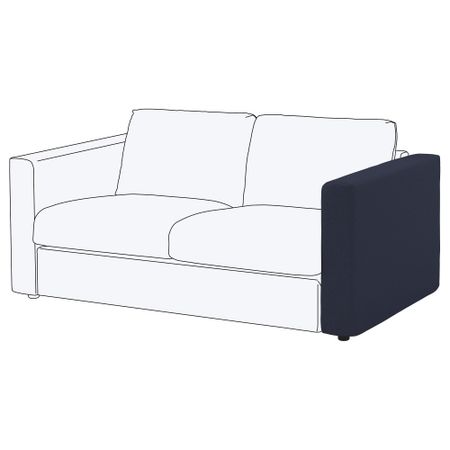 Подлокотник ВИМЛЕ, Оррста черно-синий