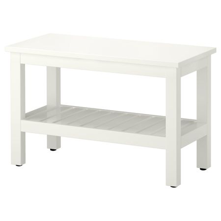 Скамья, белый 83 см IKEA HEMNES ХЕМНЭС 003.690.12
