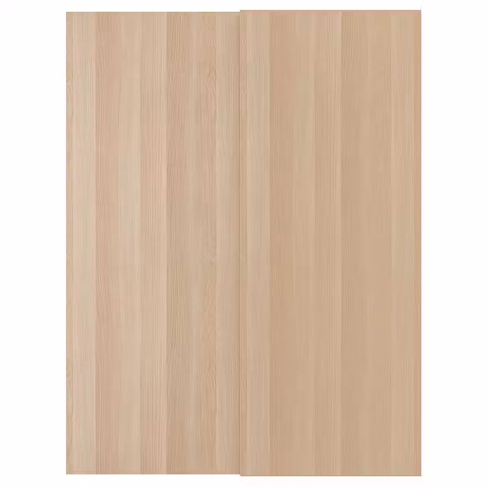 HASVIK Пара раздвижных дверей - под беленый дуб 150x201 см - фото 1