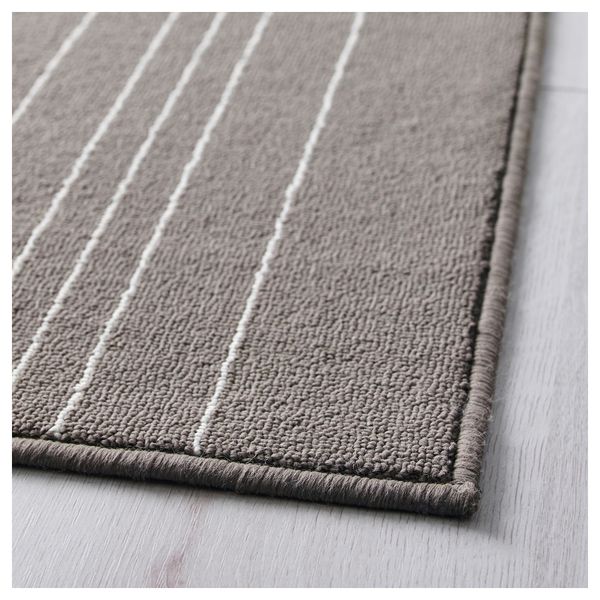 Ковер, короткий ворс ХЮЛЬСИГ, серый (120x180 см) - фото 2