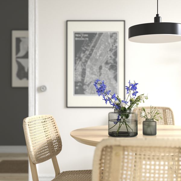 Ваза, серый, 16 см IKEA KONSTFULL КОНСТФУЛЛ 505.866.02 - фото 2