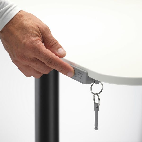 Стол/трансф, белый, черный 120x80 см IKEA BEKANT БЕКАНТ 193.039.07 - фото 5