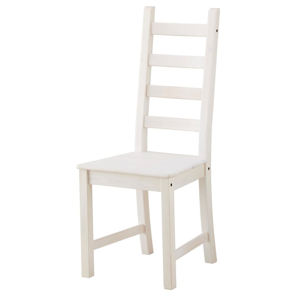 Стул, белая морилка IKEA KAUSTBY КАУСТБИ 803.342.26 - схема-чертеж с размерами