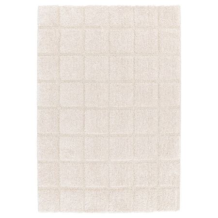 GEOLOG Ковер, длинный ворс - белый с оттенком 160x230 см