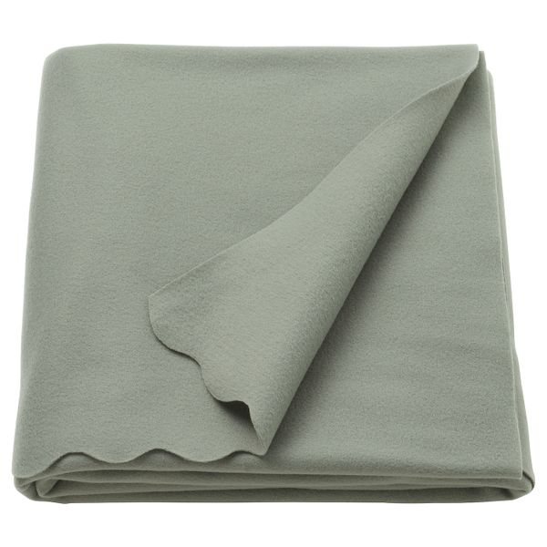 Плед, светлый серо-зеленый 120x160 см IKEA THORGUN ТХОРГУН 005.134.77 - фото 1