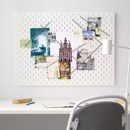 SKÅDIS Настенная панель, комбинация - белый 76x56 см