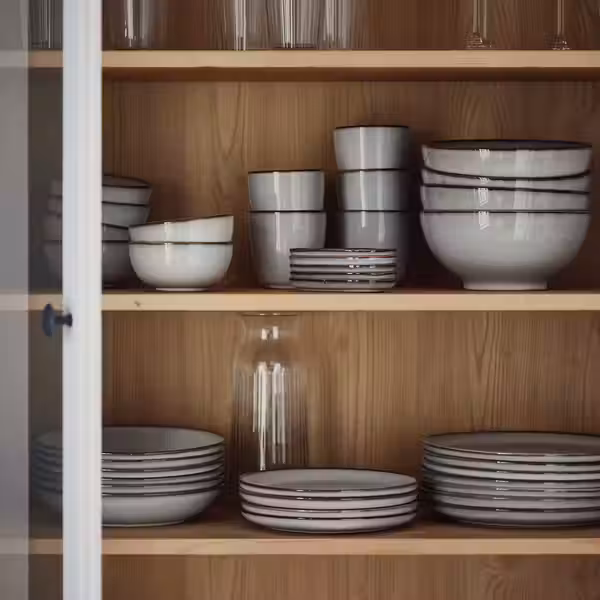 GLADELIG Миска - серый 19 см - фото 3