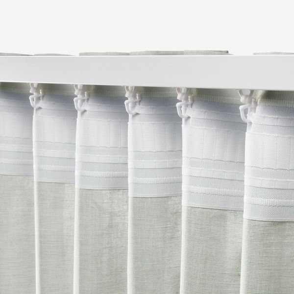 Гардины, 2 шт., светло-зеленый 145x300 см IKEA HANNALILL ХАННАЛИЛЛ 904.173.15 - фото 4