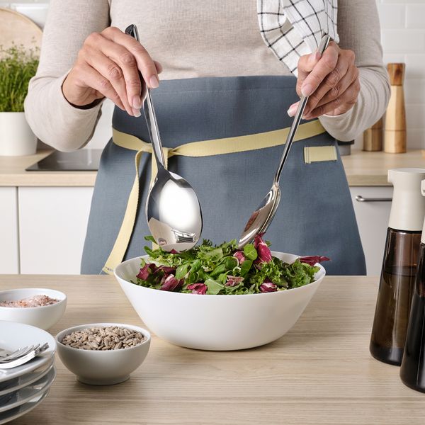 Приборы для салата, 2 предмета, нержавеющая сталь, 29 см IKEA LÖFTESRIK 004.721.32 - фото 4