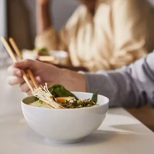 IKEA 365+ Миска - с округлыми стенками белый 16 см - фото 3