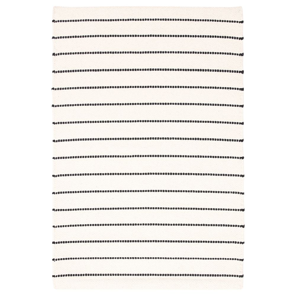 Ковер безворсовый, черный-белый 60x90 см IKEA ТЁРСЛЕВ 904.262.30 - фото 1