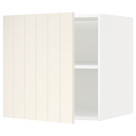 Верхний шкаф на холодильник, морозильник МЕТОД, белый, Хитарп белый с оттенком