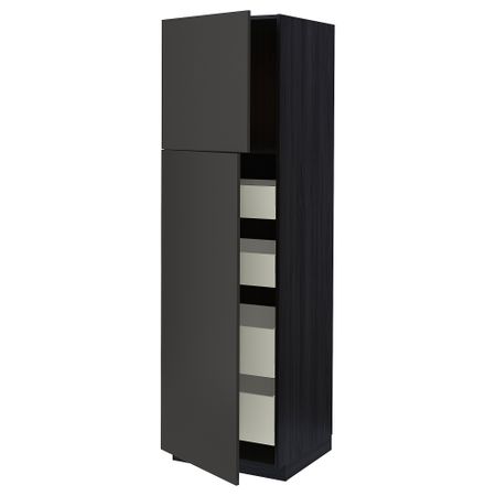 Высокий шкаф, 2 дверцы, 4 ящика IKEA METOD МЕТОД, MAXIMERA МАКСИМЕРА 594.980.12
