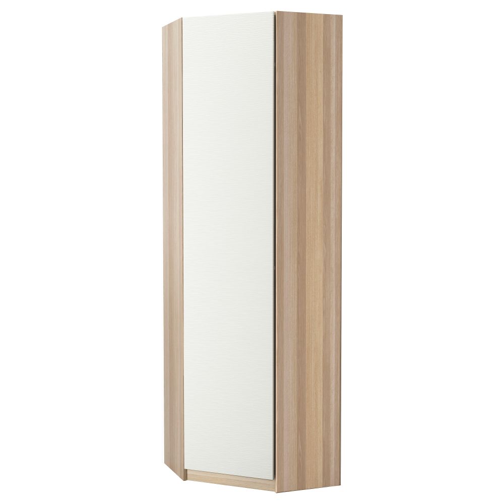 Гардероб угловой ПАКС, под беленый дуб, Винтербро белый - фото 1