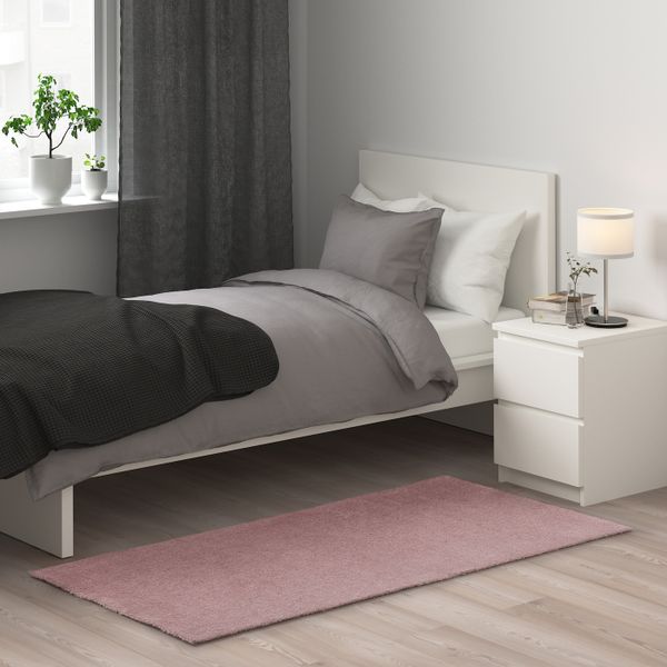 Ковер, короткий ворс, бледно-розовый 80x150 см IKEA KNARDRUP КНАРДРУП 304.926.14 - схема-чертеж с размерами
