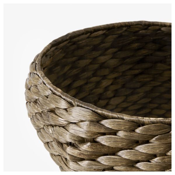 Кашпо ДРУВФЛЭДЕР, водный гиацинт, серый (24 см) - фото 2