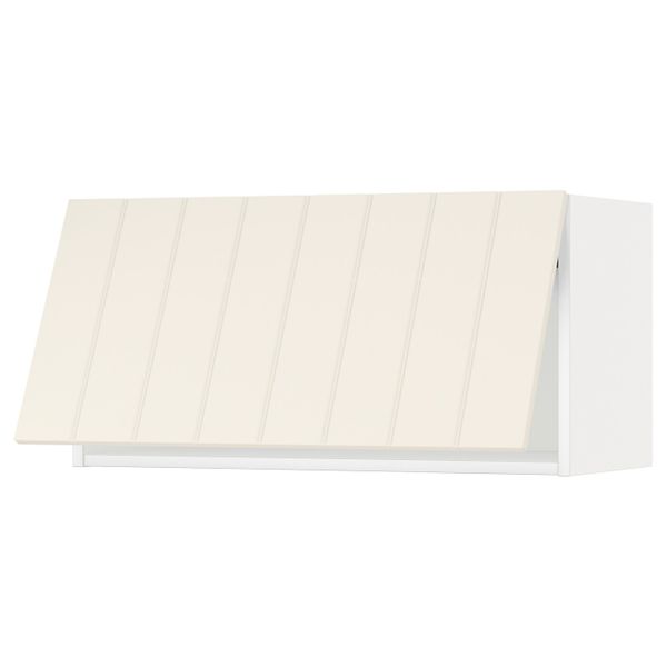Горизонтальный навесной шкаф, белый/Хитарп белый с оттенком 80x40 см IKEA METOD МЕТОД 693.923.31 - схема-чертеж с размерами