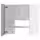 METOD Навесной шкаф д/вытяжки/полка/дверь - белый/Havstorp светло-серый 60x60 см