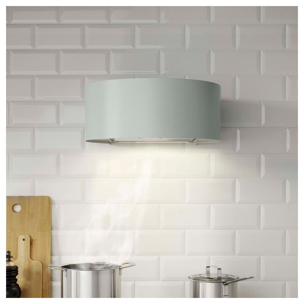 Колпак вытяжного шкафа стенного крепления УДДЕН, серо-зеленый - фото 2