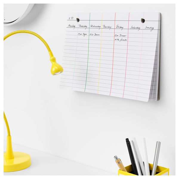 Еженедельник КНАЛЛЬГУЛЬ, бумага (21x30 см/80 шт 80 гр/м²) - схема-чертеж с размерами